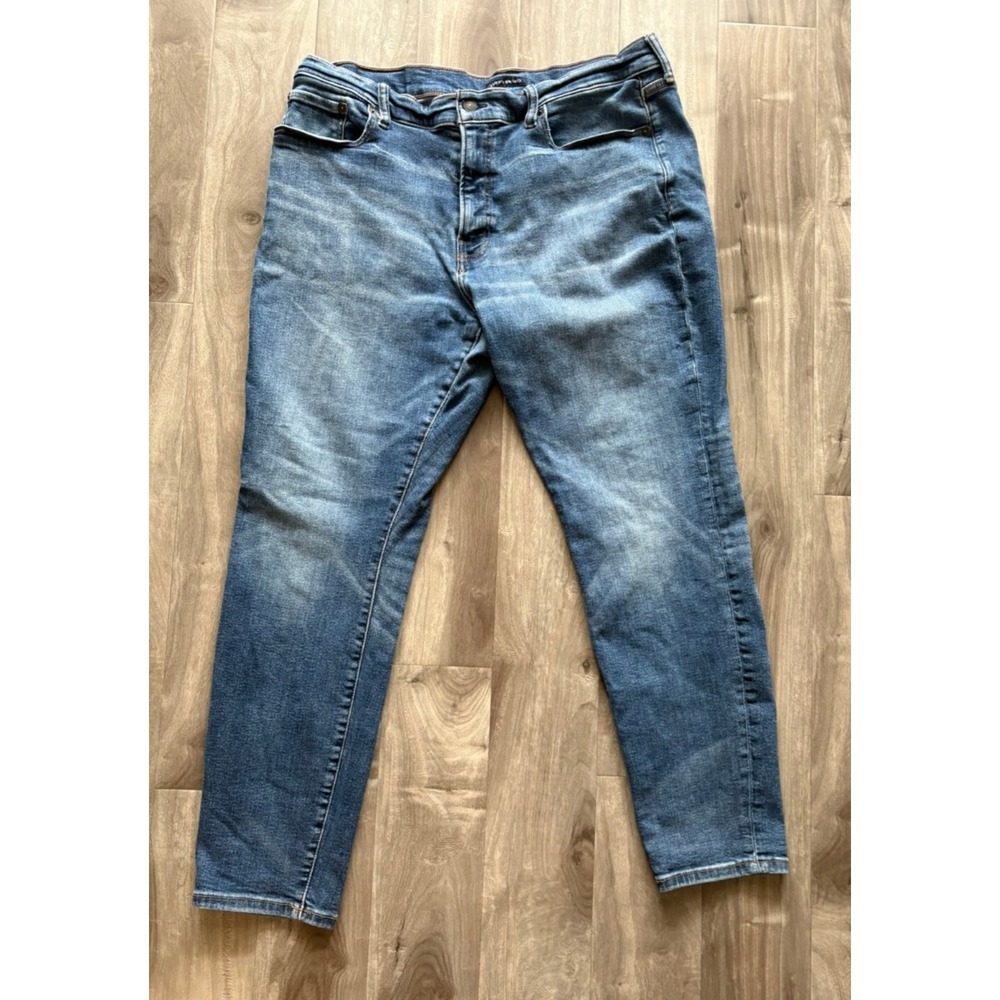 Lucky Brand Jeans Mens Denim Blue‎ Stone Wash 5-Pockets Designs Modern 35
